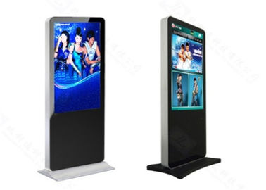 46 &amp;#39;&amp;#39; Floor Standing Kiosk Touch Screen Advertising Pemain 3G WiFi Multimedia Jaringan