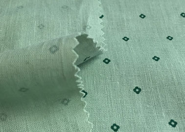 Novelty Hijau / Biru 100% Cotton Kain Tata Busana Fabric