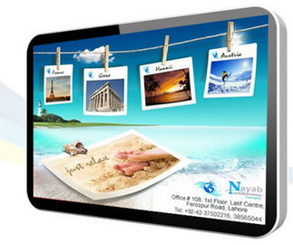 Ultra Slim 18,5 Inch Stand Alone Digital LCD Screen Signage / Bandara LCD Penayangan Iklan