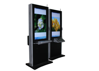55 Inch LCD Self Service Payment Big Digital Signage Kiosk Dengan multi Lingual Keyboard
