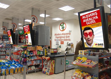 Ritel LCD digital signage layar monitor untuk Shopping Mall dan Supermarket