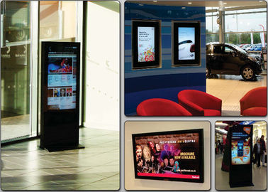 Layar media besar terbuka LCD Display digital signage Bus stasiun pemutaran USB
