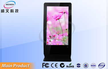 55 Inch Indoor Wireless Floor Standing LCD Digital Player / Advertising Memantau Full HD