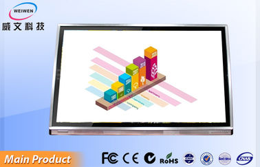 Cepat Tanggap Floor Standing LCD Touch Screen Digital Signage Kios HDMI / DVI / VGA
