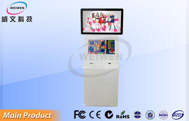 32 Inch Stand Alone Wireless LCD Digital Signage Kiosk untuk Iklan Komersial Tampilan