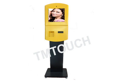 19inch Digital Signage online wayfinding Kiosk Dengan Card Reader / Printer / Scanner