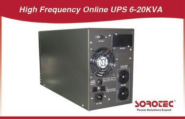 LCD RS232 SNMP Single Phase 60Hz Frekuensi Tinggi UPS online 6 - 10kva Untuk Komputer, Telecom