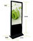 32 Inch LCD Digital Signage Floor Standing Tampilan monitor Estat Warna 16.7M