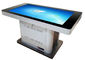 Floor Stand Touchscreen Digital Signage Table meja dalam ruangan kios berhubungan dengan sentuhan inframerah