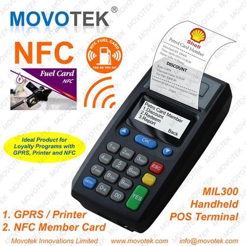 Movotek GPRS Printer GPRS POS Terminal SMS Printer untuk kartu keanggotaan airtime topup