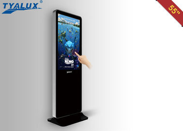 Multimedia Touch Screen Kiosk LED layar sentuh lcd iklan signage 55 inch