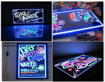 Dihapus Fluorescent LED menulis papan 30 × 40cm Berkedip Animasi Full Color