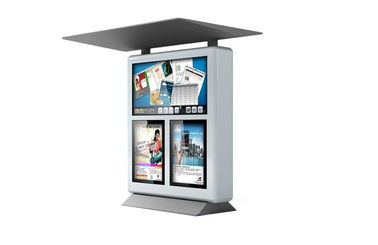 Swalayan Outdoor Digital Signage Kiosk Dengan RFID Card Reader Untuk / Stasiun Gas Bus
