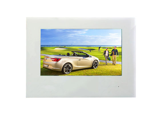Metro / Bus 19 Inch Putih Video Player Dinding Digital Signage Monitor Remote Control