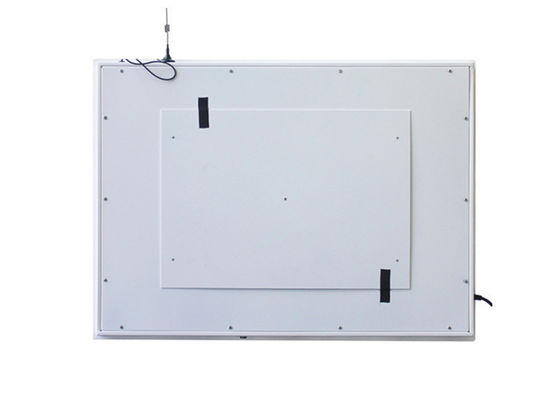 Metro / Bus 19 Inch Putih Video Player Dinding Digital Signage Monitor Remote Control