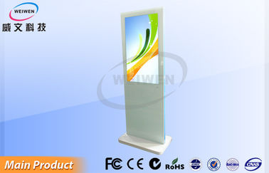 Rumah Sakit Periklanan LCD 42 inch Putih Internet Stand Alone Digital Signage