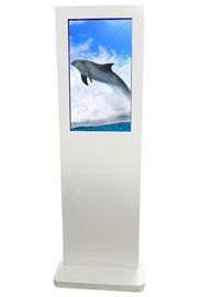Multi Touch Berdiri LED Digital Masuk Kios 46inch Putih Infared Untuk Bandara