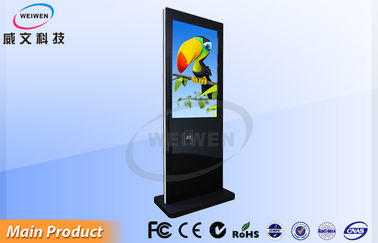 32 Inch Slim Panel Elegan Digital Signage Kios untuk Bank / Bandara Penayangan Iklan