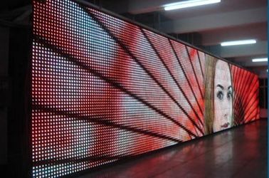 Full Color HD Fleksibel LED Tirai Dinding P20 terbuka LED Screen Display