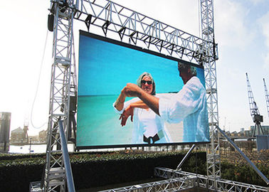 Penyewaan Aluminium Outdoor LED Display Layar LED Pixel Pitch 6,25 mm Untuk Konser Panggung Acara