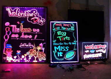 Ultra RGB terang SMD LED Menulis Dewan Tanda 60cm x 40cm mendukung dengan tripod
