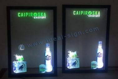 Kayu dipernis Bingkai Kaca Fluorescent Led Menulis Dewan Untuk Anak-Anak