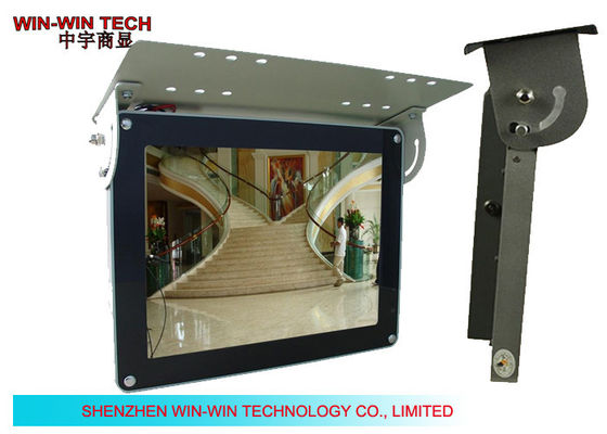 Wide Screen Ceiling Mount Bus Interaktif Digital Signage Metal Case