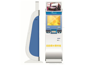 Interaktif terbuka Informasi Dual Screen Kiosk untuk wayfinding Pembayaran