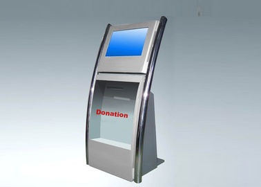 Wifi 3G Self Service wayfinding Kiosk 19 &quot;IR LCD Touch Screen Signage Tampilan
