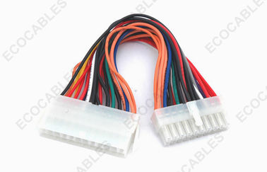 Komputer 24 Pin Power Extension Cablet 18AWG Universal Wire Harness